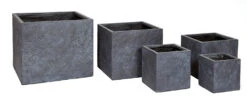 Plantenbak Arizona Cubi - L23 X B23 X H23cm - Donkergrijs 7 Plantenbak Arizona Cubi - L23 X B23 X H23cm - Donkergrijs -Planten Winkel arizona cubi graphite w23h23 plantenbak 7 8