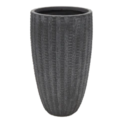 Bloempot Arkansas High Vase - D56 X H100cm - Donkergrijs