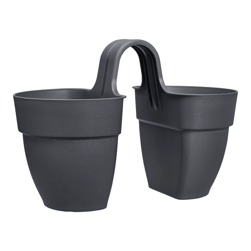 Elho Balkonbak Vibia Campana Twin 21cm - Antraciet 3 Elho Balkonbak Vibia Campana Twin 21cm - Antraciet