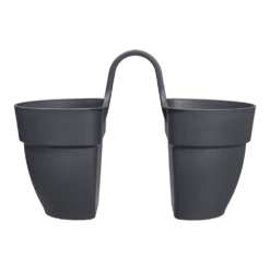 Elho Balkonbak Vibia Campana Twin 21cm - Antraciet 9 Elho Balkonbak Vibia Campana Twin 21cm - Antraciet -Planten Winkel balkonbak vibia campana twin 21cm antraciet balkonbak antraciet 2 1