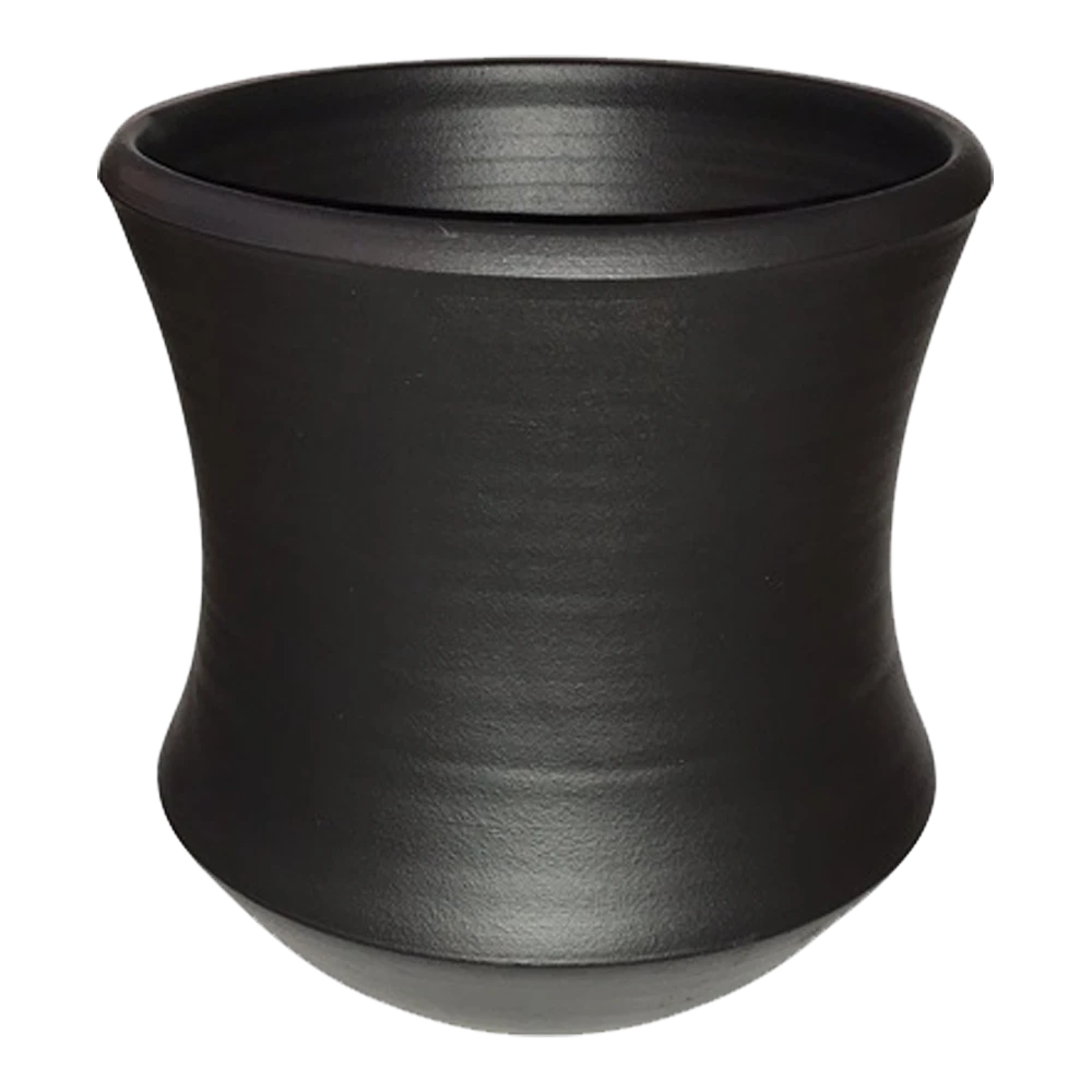 Bloempot Ballarat - D21 X H21cm - Mat Zwart 3 Bloempot Ballarat - D21 X H21cm - Mat Zwart