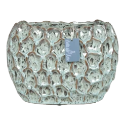 Bloempot Brussel Ovaal - L26 X B16,5 X H20cm - Groen