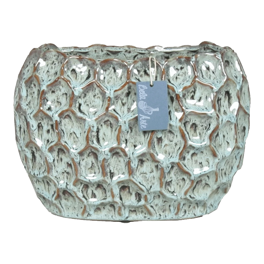 Bloempot Brussel Ovaal - L26 X B16,5 X H20cm - Groen