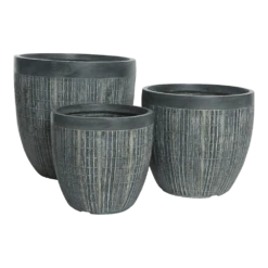 Bloempot Bryan - D31 X H31cm - Grijs 5 Bloempot Bryan - D31 X H31cm - Grijs -Planten Winkel bloempot bryan cm grijs bloempot 2 2