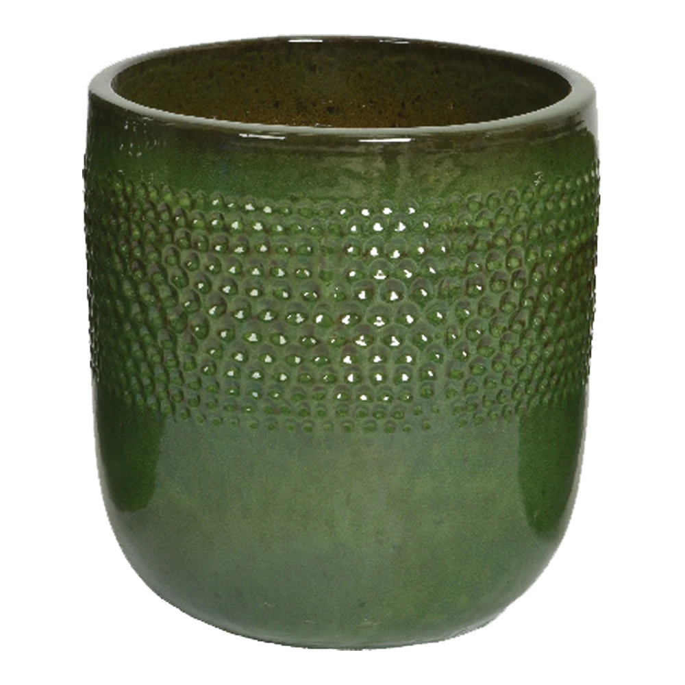 Bloempot Collin - D38 X H40cm - Groen 3 Bloempot Collin - D38 X H40cm - Groen