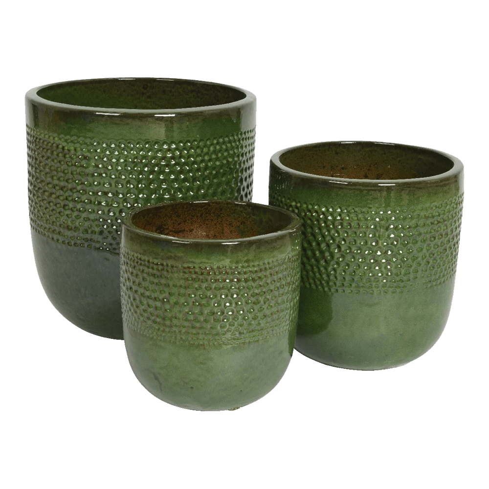 Bloempot Collin - D48 X H50cm - Groen 4 Bloempot Collin - D48 X H50cm - Groen - Afbeelding 2