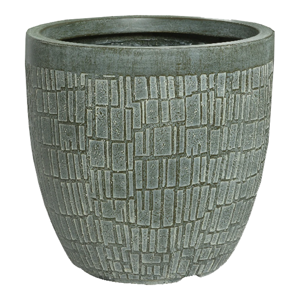 Bloempot Dean - D31 X H31cm - Groen 3 Bloempot Dean - D31 X H31cm - Groen