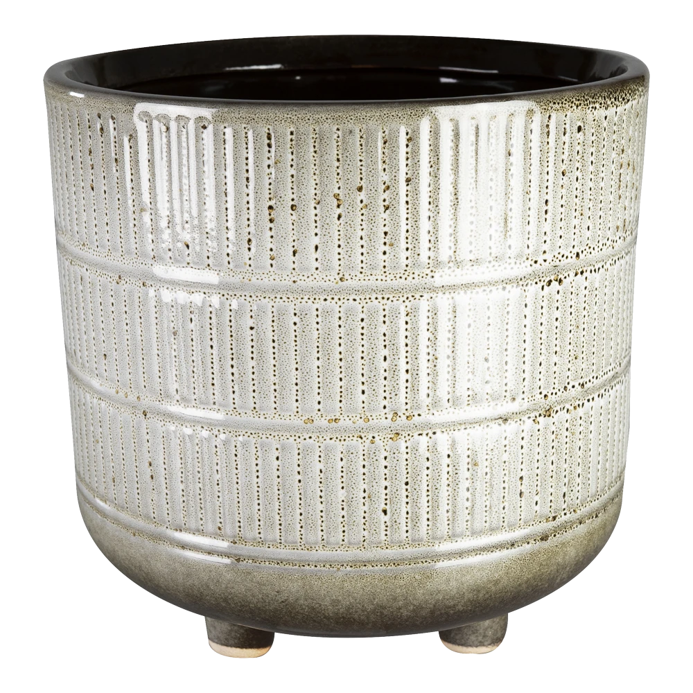 Bloempot Denise - D19 X H19cm - Off White 3 Bloempot Denise - D19 X H19cm - Off White