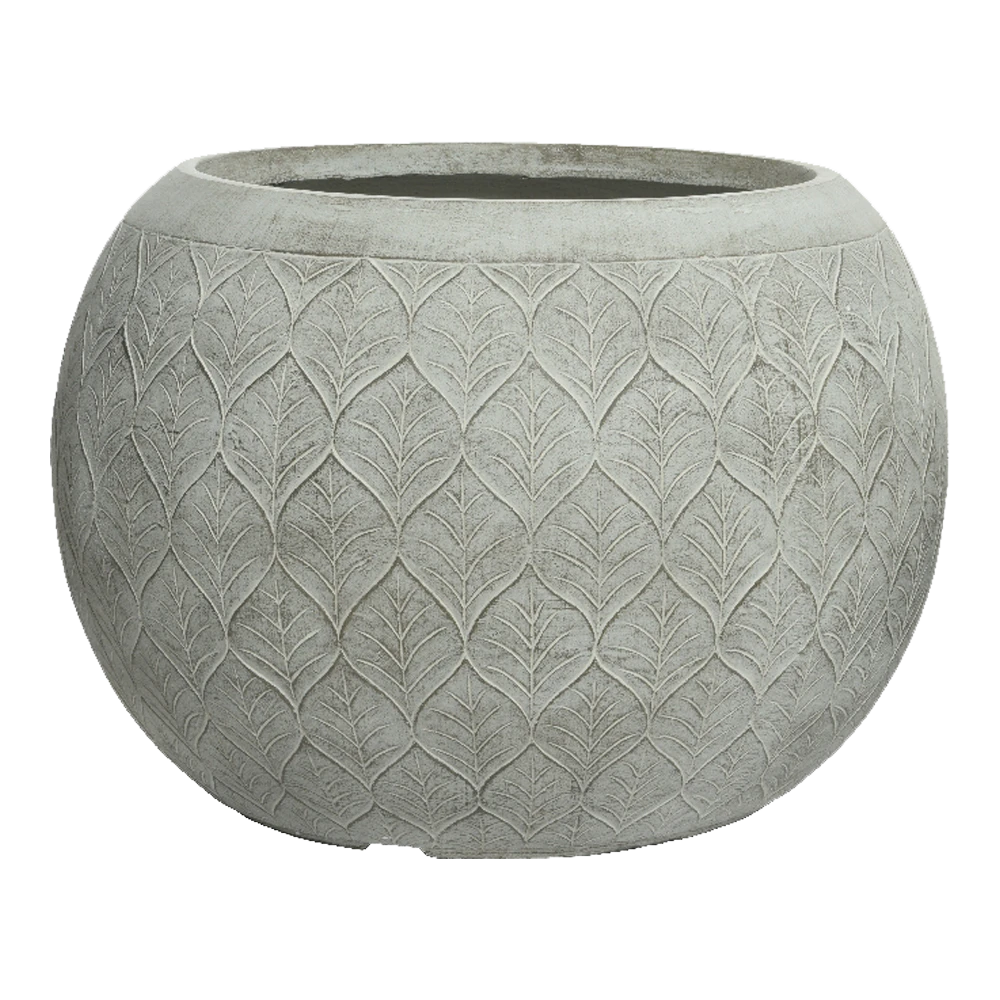 Bloempot Ella - D55 X H38cm - Lichtgrijs 3 Bloempot Ella - D55 X H38cm - Lichtgrijs