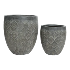 Bloempot Ella - D31 X H33cm - Grijs 5 Bloempot Ella - D31 X H33cm - Grijs -Planten Winkel bloempot ella grijs bloempot 2