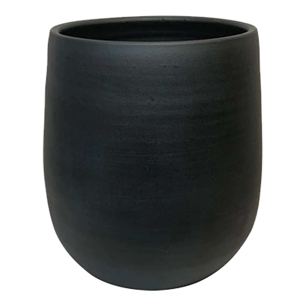 Bloempot Hamelton - D34 X H30cm - Mat Zwart 3 Bloempot Hamelton - D34 X H30cm - Mat Zwart