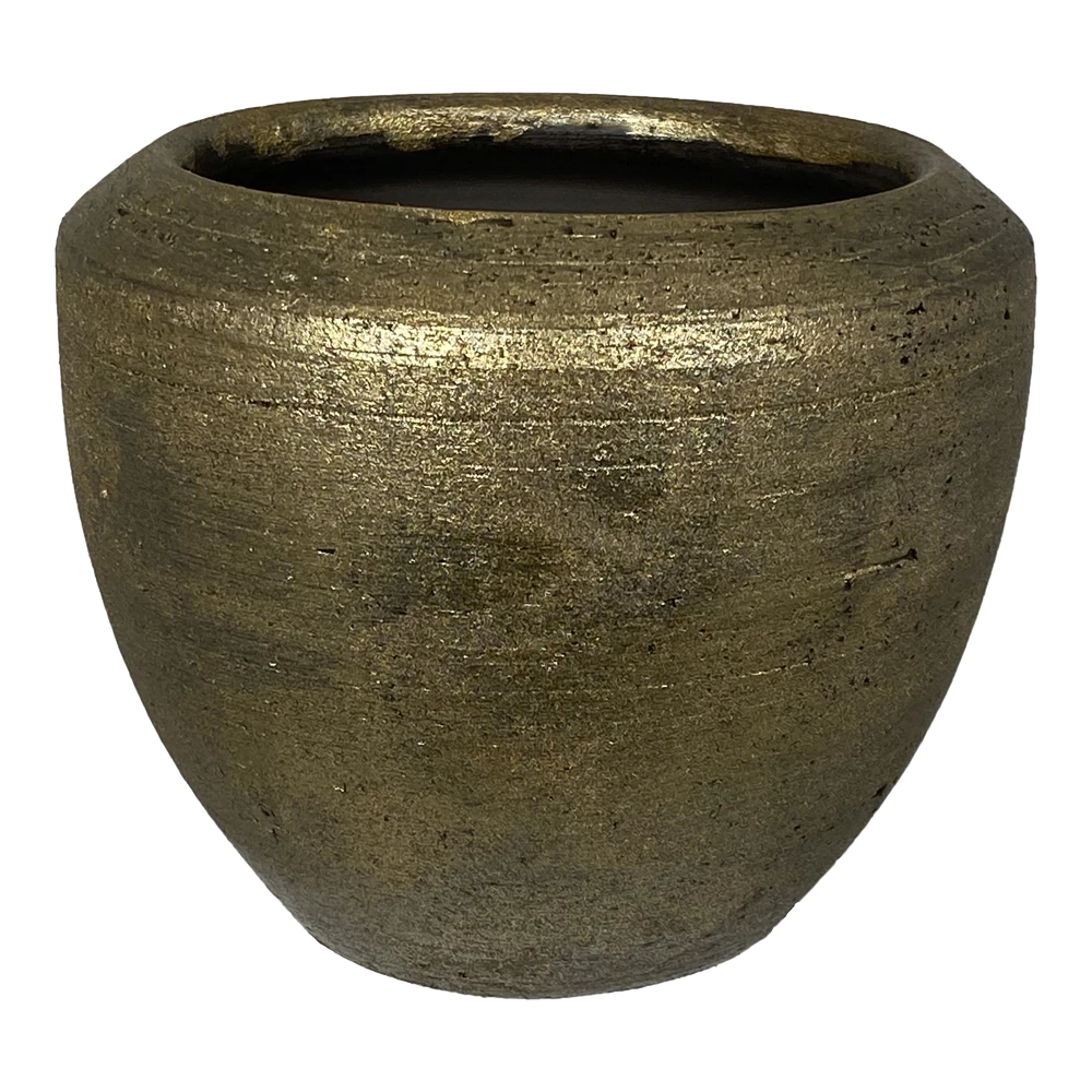 Bloempot Kos - D39 X H36cm - Goud 3 Bloempot Kos - D39 X H36cm - Goud