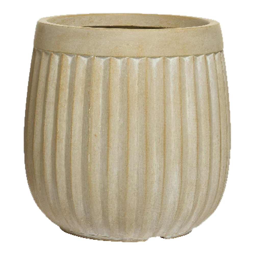 Bloempot Laura - D23 X H23cm - Beige 3 Bloempot Laura - D23 X H23cm - Beige