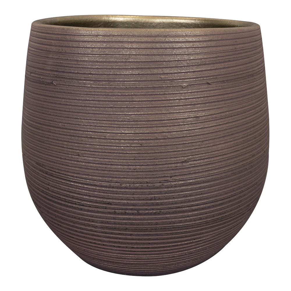 Bloempot Lydia - D36 X H32cm - Shiny Purple 3 Bloempot Lydia - D36 X H32cm - Shiny Purple