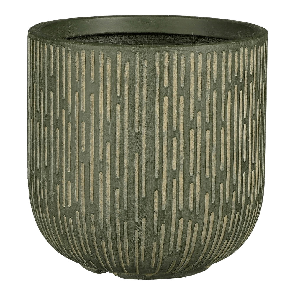 Bloempot Malmo - D26 X H26,5cm - Groen 3 Bloempot Malmo - D26 X H26,5cm - Groen