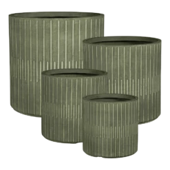 Bloempot Oslo - D26 X H26,5cm - Groen 5 Bloempot Oslo - D26 X H26,5cm - Groen -Planten Winkel bloempot oslo groen bloempot 2 2