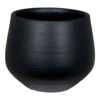 Bloempot Petra - D27 X H24cm - Mat Zwart -Planten Winkel bloempot petra d27xh24cm mat zwart bloempot 1