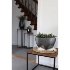 Bloempot Petra Ovaal - L33 X B17 X H24cm - Platinum 7 Bloempot Petra Ovaal - L33 X B17 X H24cm - Platinum -Planten Winkel bloempot petra platinum bloempot 3 2