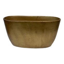 Bloempot Shanon Ovaal - L45 X B18 X H26cm - Mat Goud