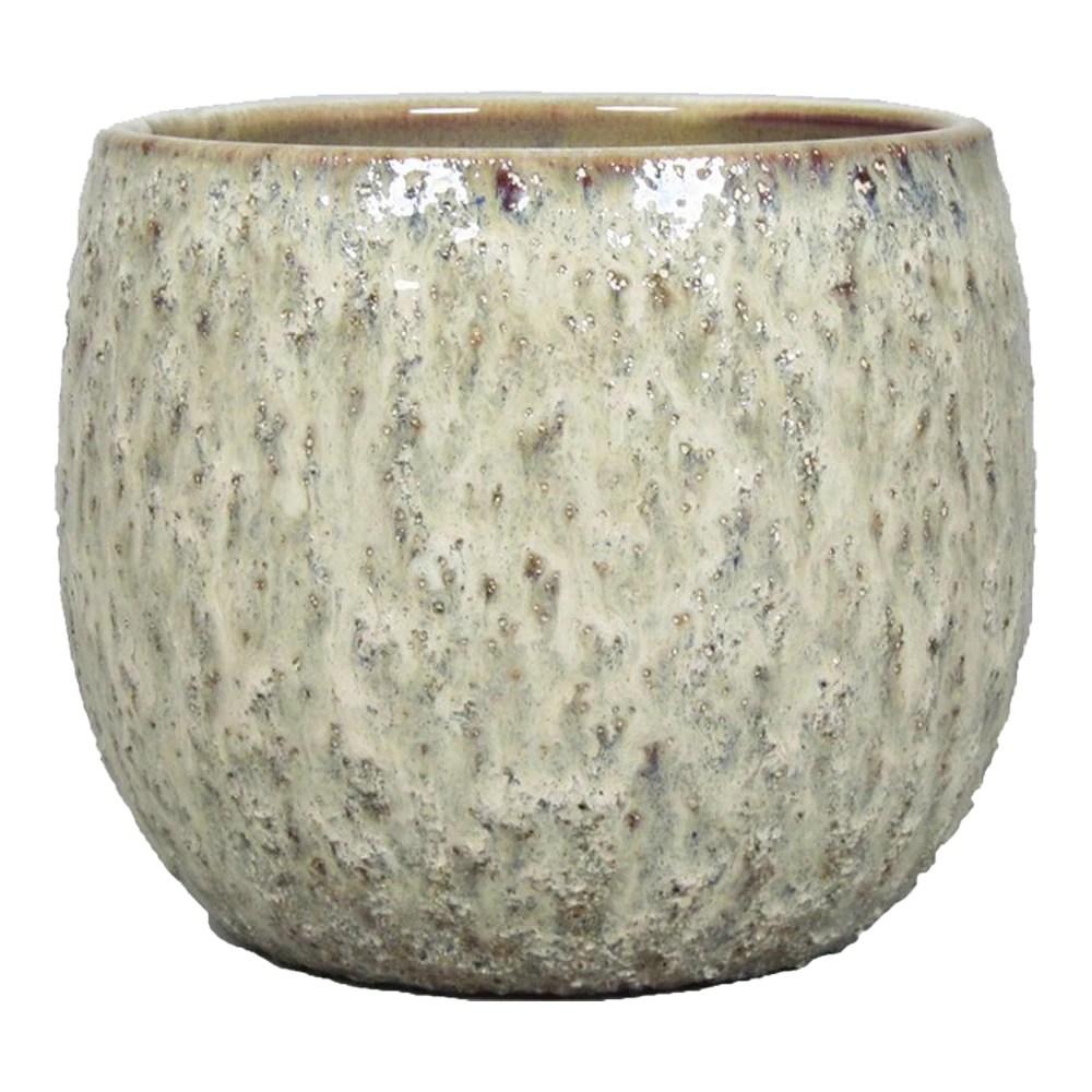 Bloempot Sierra - D16,5 X H13,5cm - Creme 3 Bloempot Sierra - D16,5 X H13,5cm - Creme
