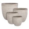 Bloempot Tallinn - D25,5 X H26cm - Taupe 2 Bloempot Tallinn - D25,5 X H26cm - Taupe -Planten Winkel bloempot tallinn taupe bloempot 1 1
