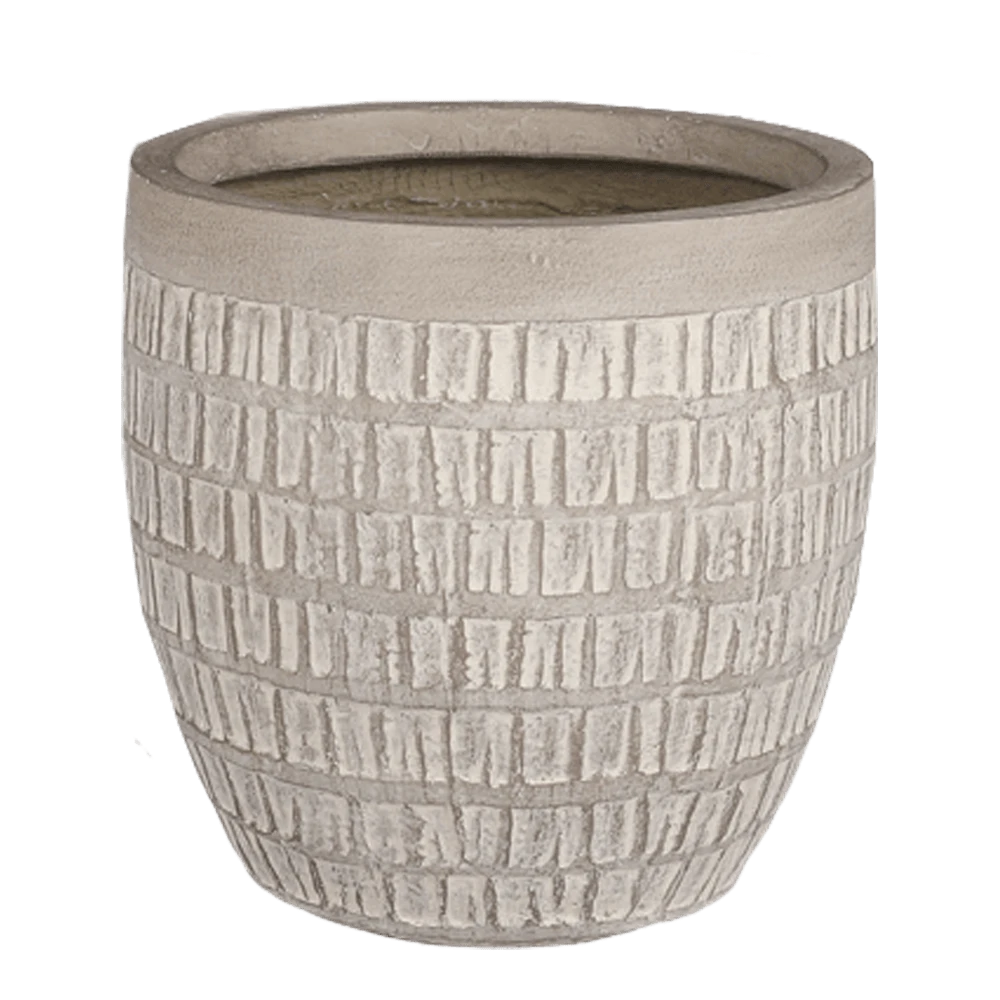 Bloempot Tallinn - D37 X H35,5cm - Taupe 4 Bloempot Tallinn - D37 X H35,5cm - Taupe - Afbeelding 2