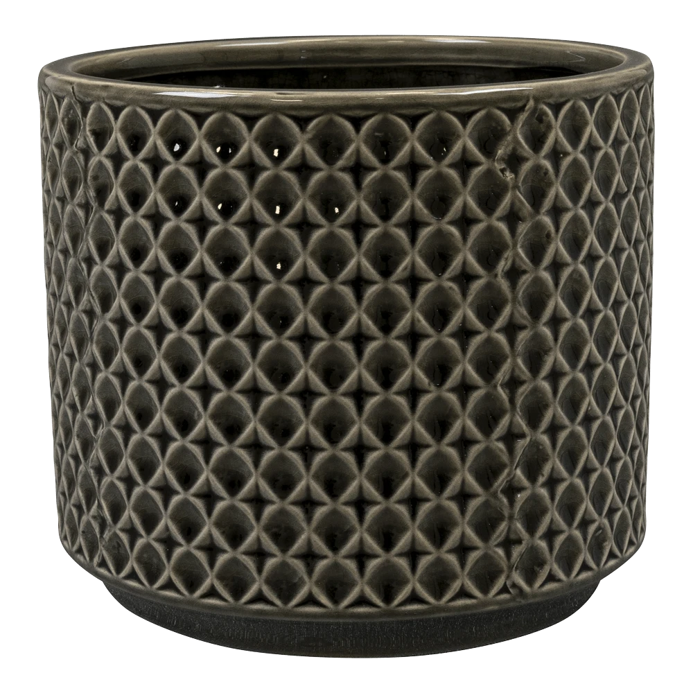 Bloempot Thies - D17 X H15cm - Antraciet 3 Bloempot Thies - D17 X H15cm - Antraciet