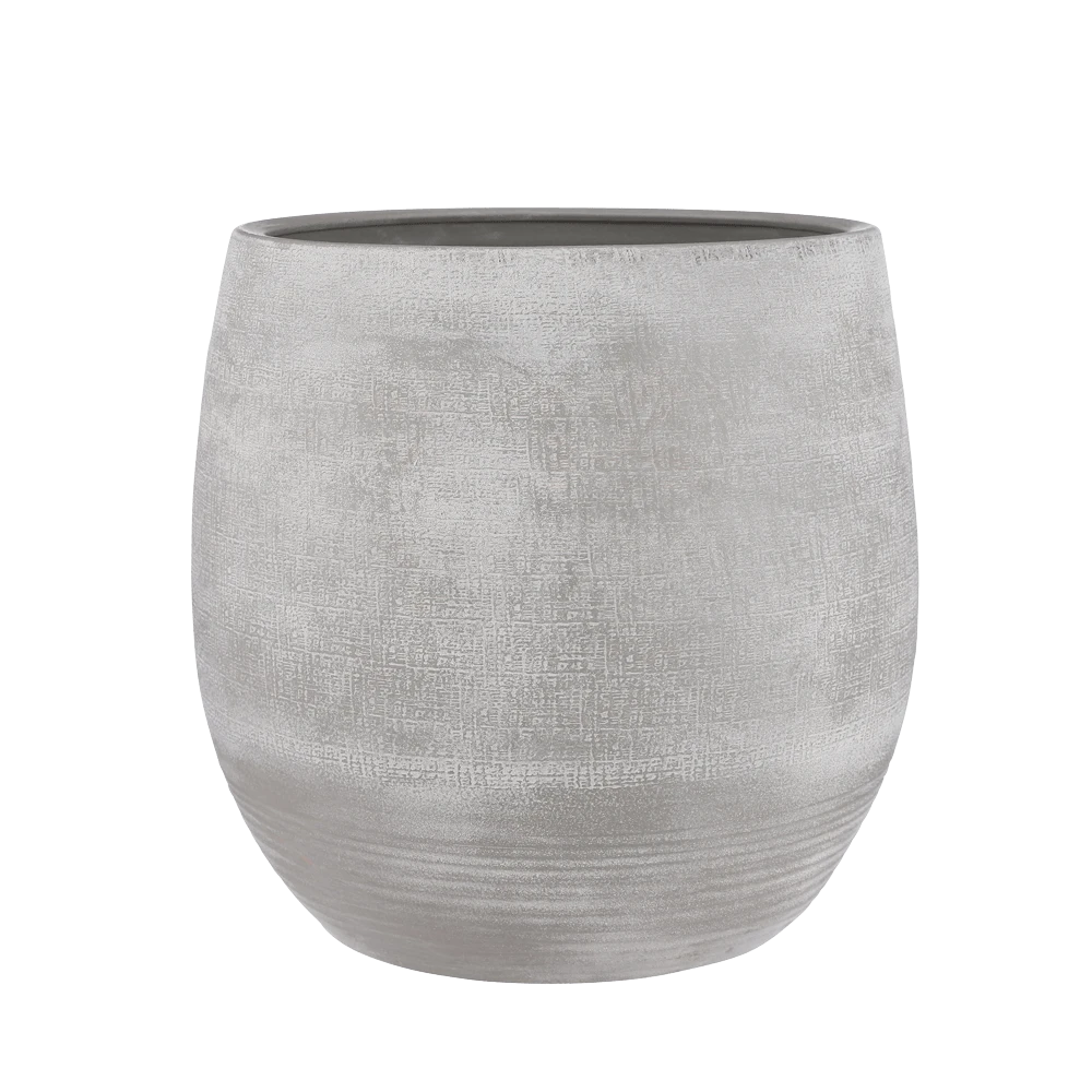 Bloempot Victor - H45 X D49cm - Grijs 3 Bloempot Victor - H45 X D49cm - Grijs