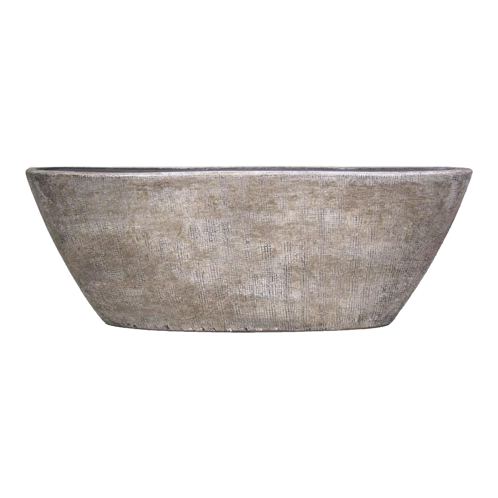 Bloempot Mira Ovaal - L69 X B17 X H25cm - Wit 3 Bloempot Mira Ovaal - L69 X B17 X H25cm - Wit