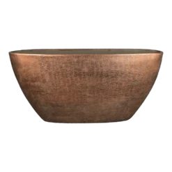 Bloempot Mira Ovaal - L73 X B17 X H36cm - Koper