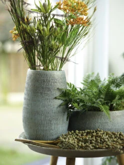 Bloempot Ryan Ovaal - L35 X B12 X H12cm - Shiny Blue 7 Bloempot Ryan Ovaal - L35 X B12 X H12cm - Shiny Blue -Planten Winkel boot ryan shiny blue keramiek d35x12 h12 boot 7 14