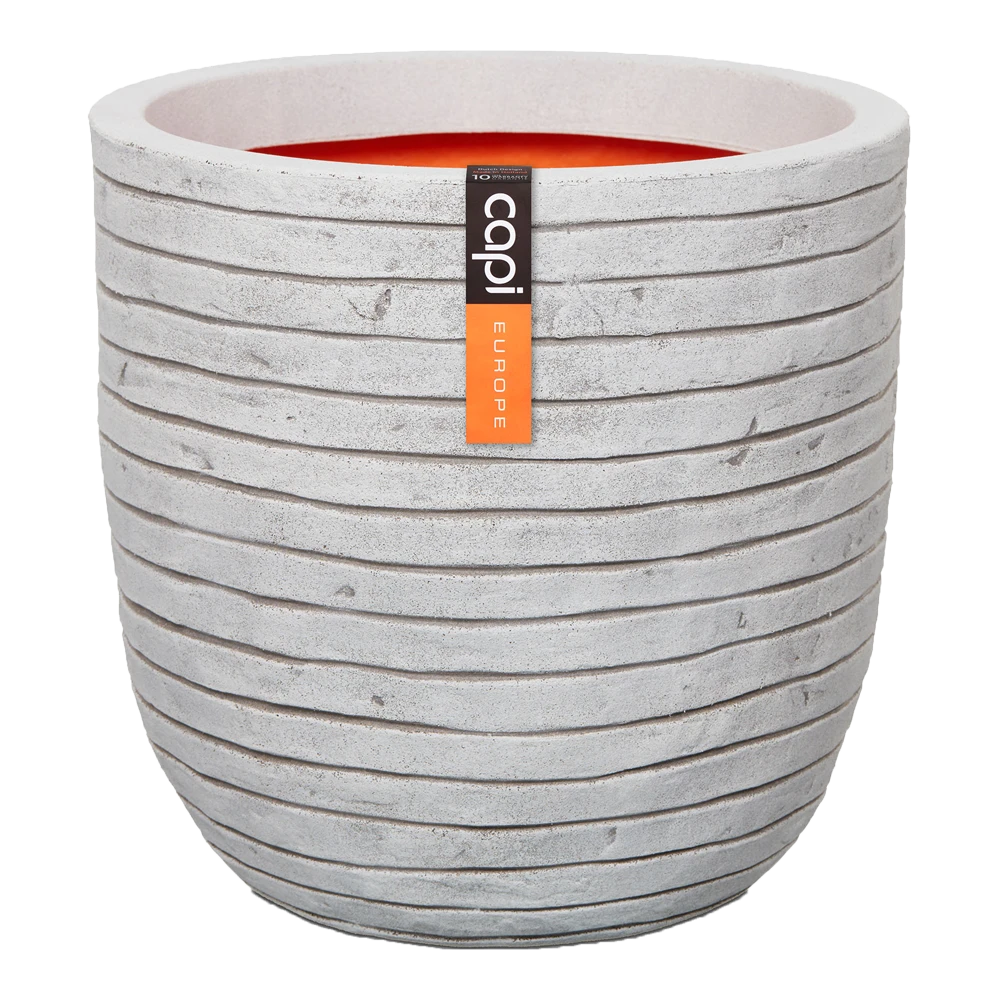 Capi Bloempot Bol Nature Row NL - D54 X H52cm - Ivoor 3 Capi Bloempot Bol Nature Row NL - D54 X H52cm - Ivoor