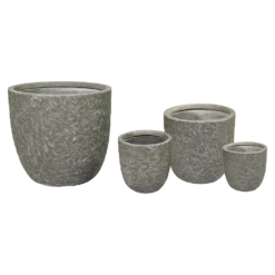 Bloempot Colorado Egg - D25 X H25cm - Grijs -Planten Winkel colorado egg pot river grey d25h25 bloempot 6 5