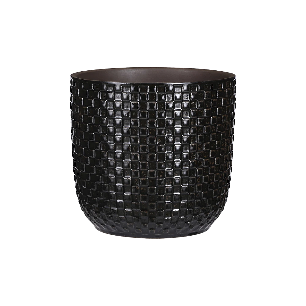 Bloempot Daan - D21.5 X H20.5cm - Zwart 3 Bloempot Daan - D21.5 X H20.5cm - Zwart