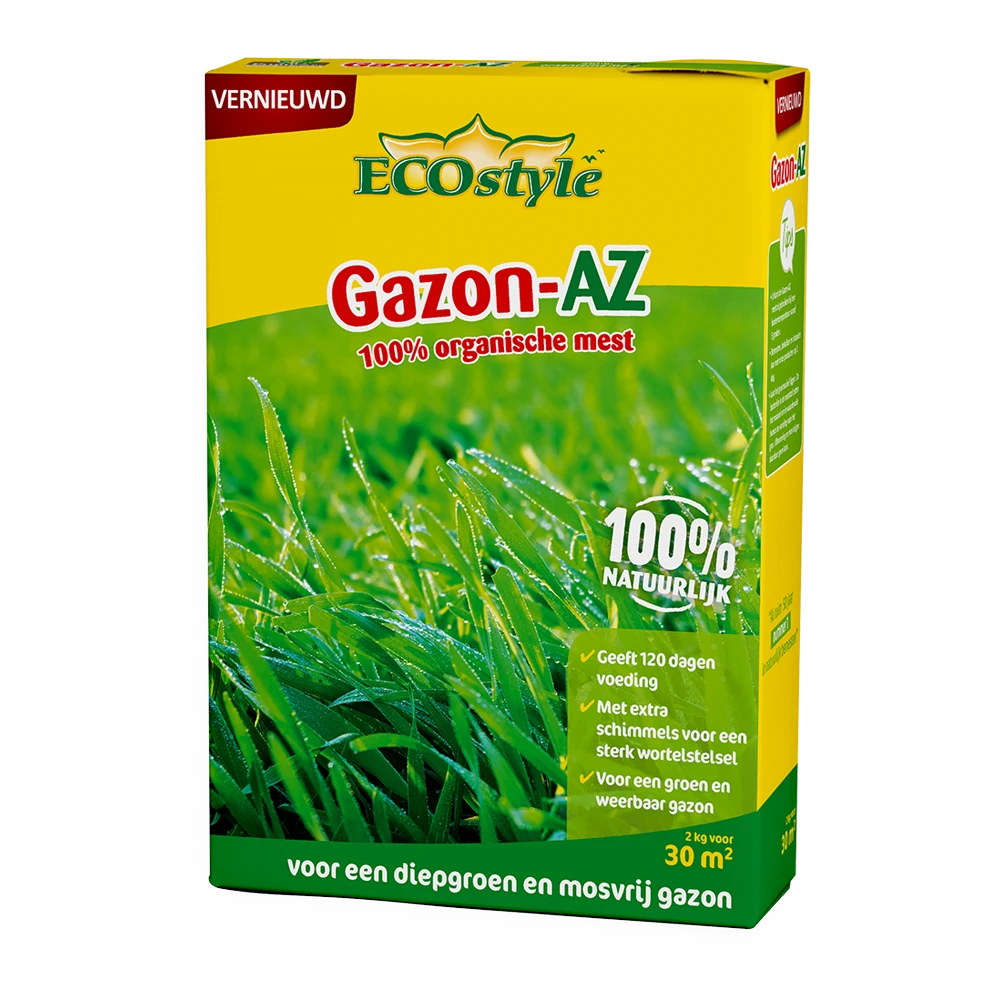 EcoStyle Gazon-AZ 2kg - Gazonmeststof 3 EcoStyle Gazon-AZ 2kg - Gazonmeststof