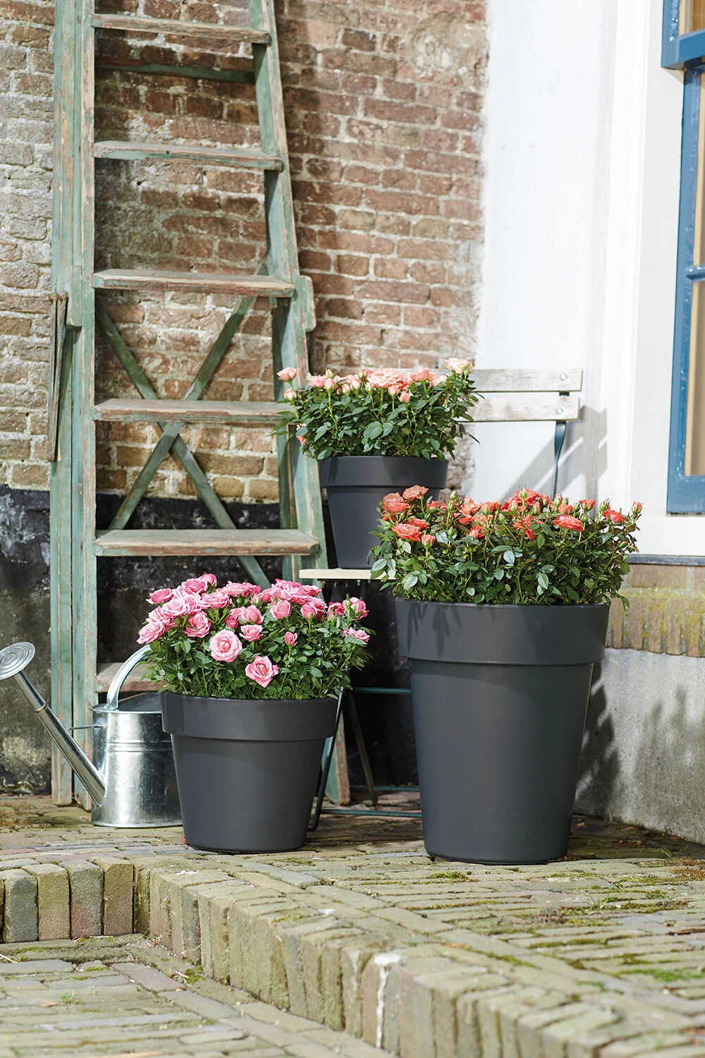 Bloempot Elho Green Basics Top Planter 47cm - Living Black 4 Bloempot Elho Green Basics Top Planter 47cm - Living Black - Afbeelding 2