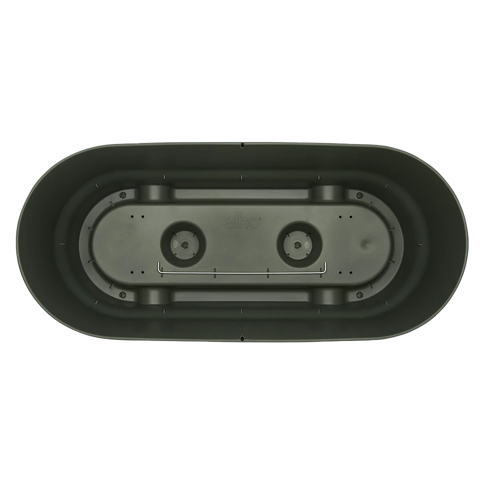 Bloembak Elho Greenville Terrace 60cm - Met Wielen - Bladgroen 5 Bloembak Elho Greenville Terrace 60cm - Met Wielen - Bladgroen - Afbeelding 3