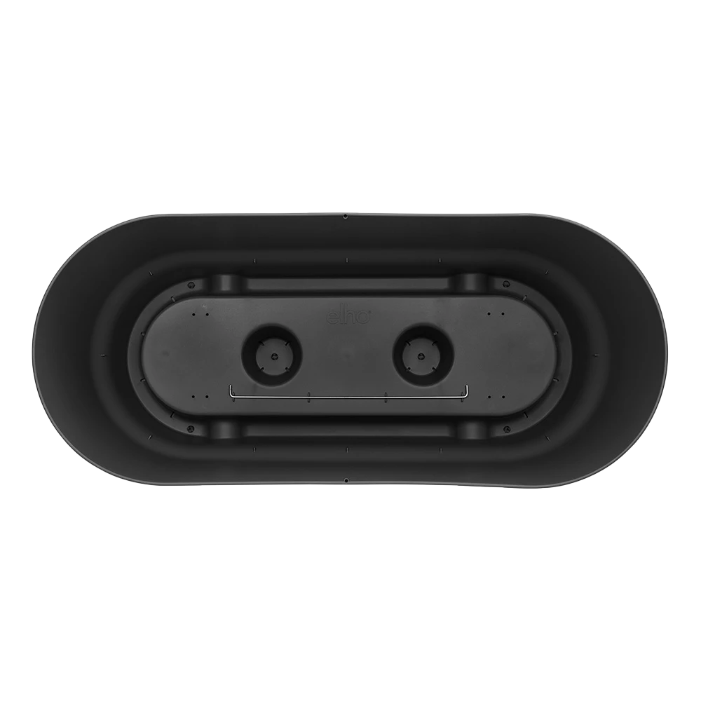 Bloembak Elho Greenville Terrace 80cm - Met Wielen - Living Black 6 Bloembak Elho Greenville Terrace 80cm - Met Wielen - Living Black - Afbeelding 4