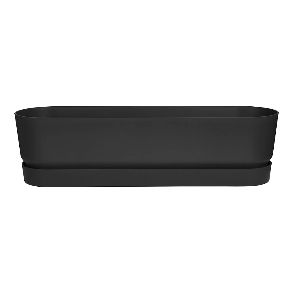 Bloembak Elho Greenville Terrace Long 70cm - Met Wielen - Living Black 3 Bloembak Elho Greenville Terrace Long 70cm - Met Wielen - Living Black