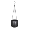 Hangpot Mira - D18 X H16cm - Antraciet 2 Hangpot Mira - D18 X H16cm - Antraciet -Planten Winkel hangpot mira d18 h16cm industrieel zwart hangpot antraciet 1
