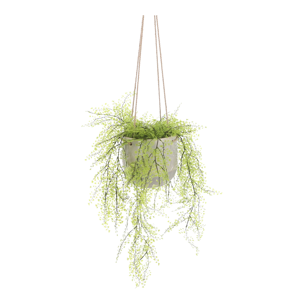 Hangpot Resa - D18,5 X H17cm - Lichtgrijs 6 Hangpot Resa - D18,5 X H17cm - Lichtgrijs - Afbeelding 4