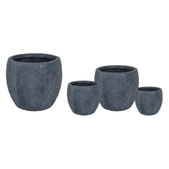 Bloempot Iowa Bullet - D44 X H39cm - Donkergrijs 6 Bloempot Iowa Bullet - D44 X H39cm - Donkergrijs -Planten Winkel iowa bullet graphite d44h39 bloempot 6 5