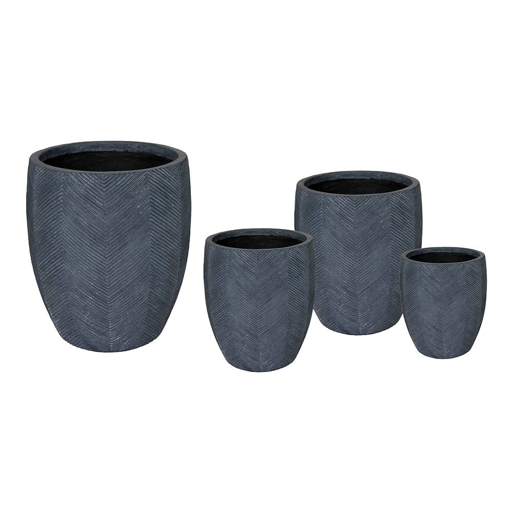 Bloempot Iowa BulletHigh - D25 X H28.5cm - Donkergrijs 4 Bloempot Iowa BulletHigh - D25 X H28.5cm - Donkergrijs - Afbeelding 2