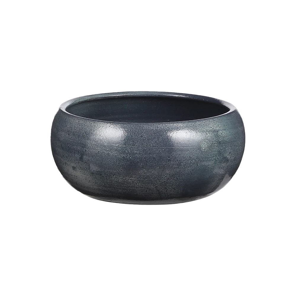 Plantenschaal Lester - D28 X H12cm - Donkerblauw 3 Plantenschaal Lester - D28 X H12cm - Donkerblauw