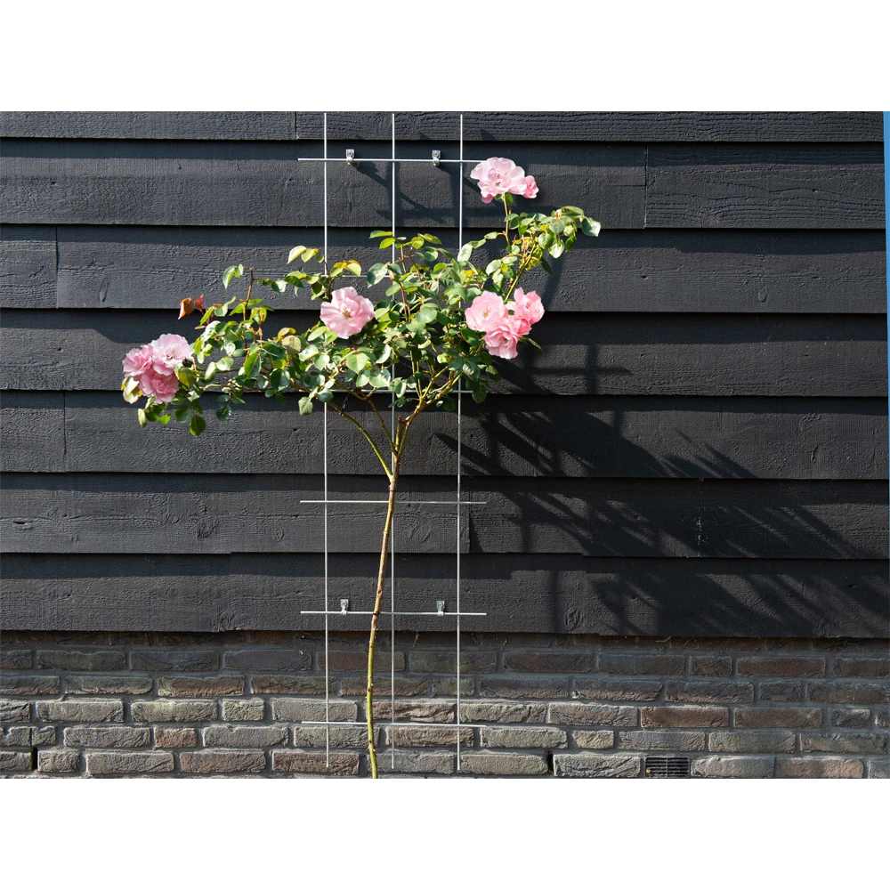 Nature - Metalen Klimrek Geplastificeerd Grijs H145x42,5cm 5 Nature - Metalen Klimrek Geplastificeerd Grijs H145x42,5cm - Afbeelding 3