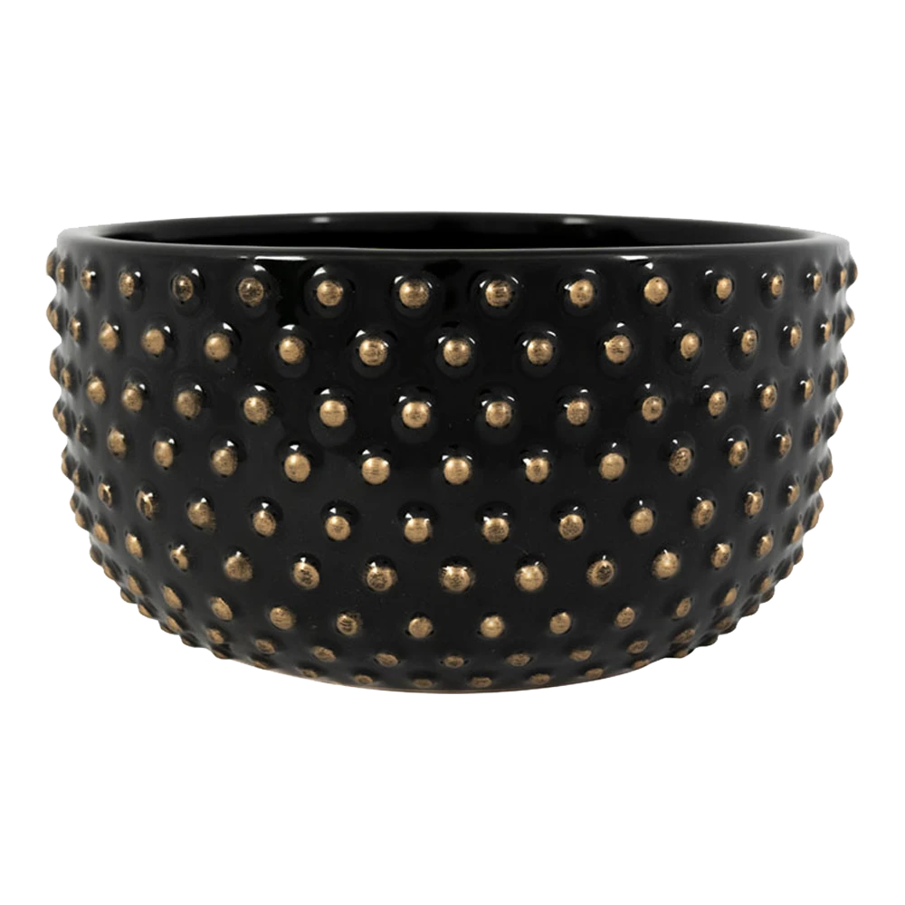 Plantenschaal Bolino - D20 X H11cm - Shiny Black 3 Plantenschaal Bolino - D20 X H11cm - Shiny Black