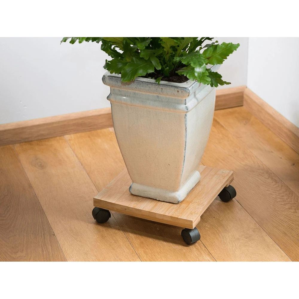 Plantentrolley Vierkant HKC - 30x30cm - Naturel - Max. 50kg - Nature 4 Plantentrolley Vierkant HKC - 30x30cm - Naturel - Max. 50kg - Nature - Afbeelding 2