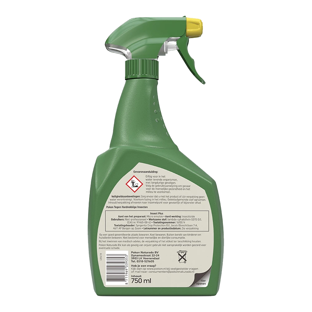 Pokon Tegen Hardnekkige Insecten Insect-Plus Kant En Klaar Spray 750ml - Insecten En Ongedierte 4 Pokon Tegen Hardnekkige Insecten Insect-Plus Kant En Klaar Spray 750ml - Insecten En Ongedierte - Afbeelding 2