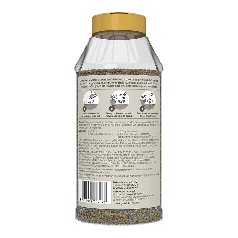 Pokon Terras & Balkon Planten Voedingskorrels 1800g - Tuinplanten Voeding 4 Pokon Terras & Balkon Planten Voedingskorrels 1800g - Tuinplanten Voeding - Afbeelding 2