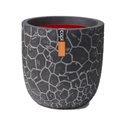 Capi Bloempot Bol Nature Clay NL - D35 X H34cm - Antraciet